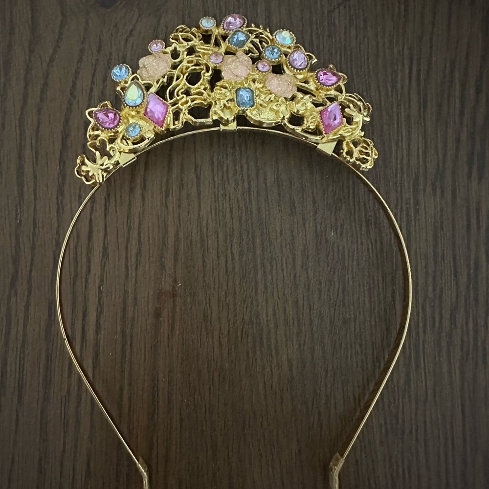 Disney Cruise BBB Sleeping Beauty Dress and Crown. EUC